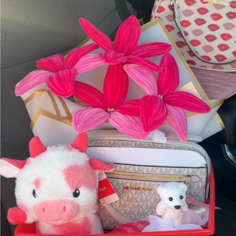 Michael Kors Valentine’s Day Purse gift basket🧸💌 - Picture 2 of 6